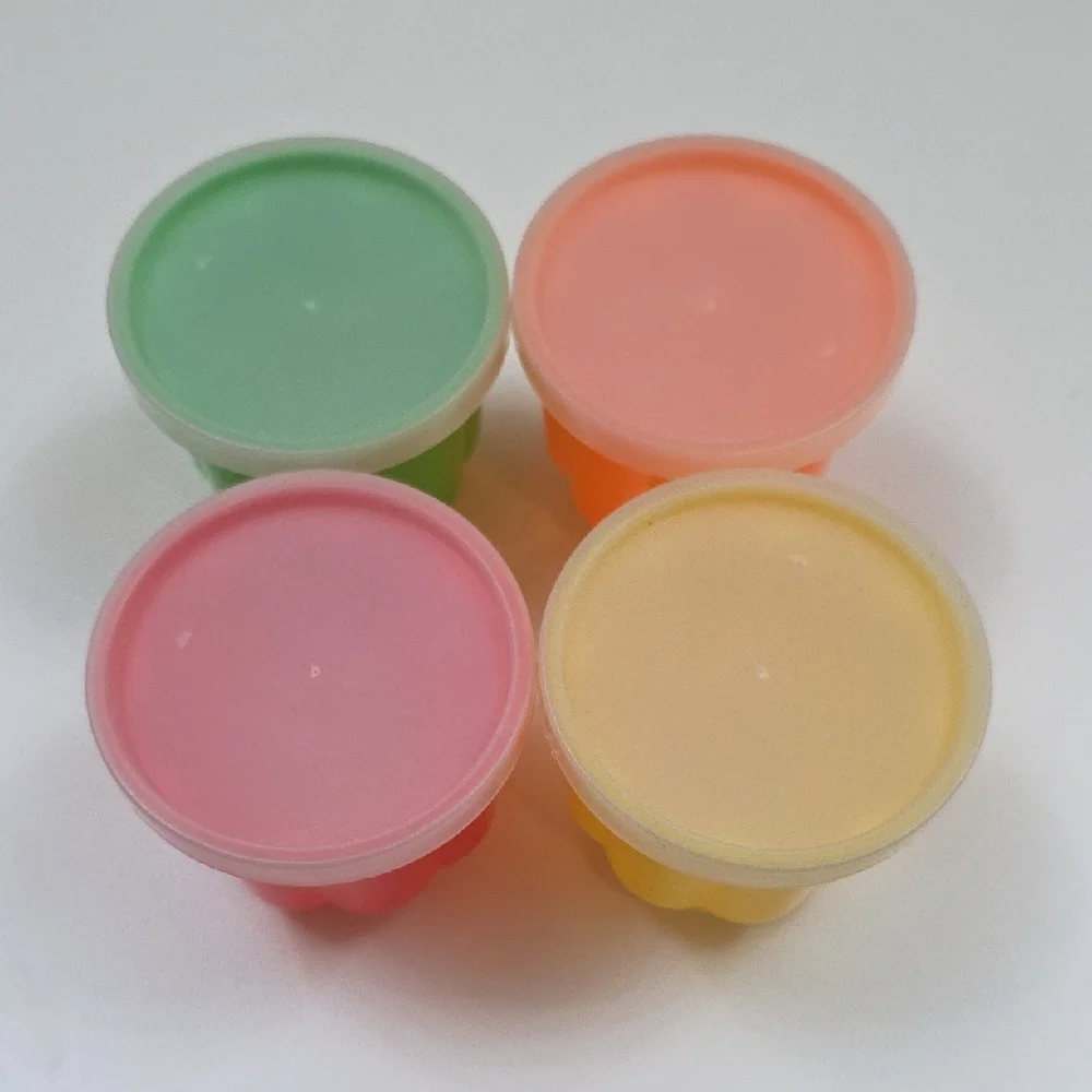 Colorful Individual Jello Mold Set - Red, Green, Yellow, Orange - Picture 2 of 5